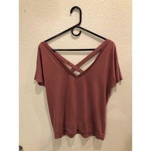 Crisscross front shirt
